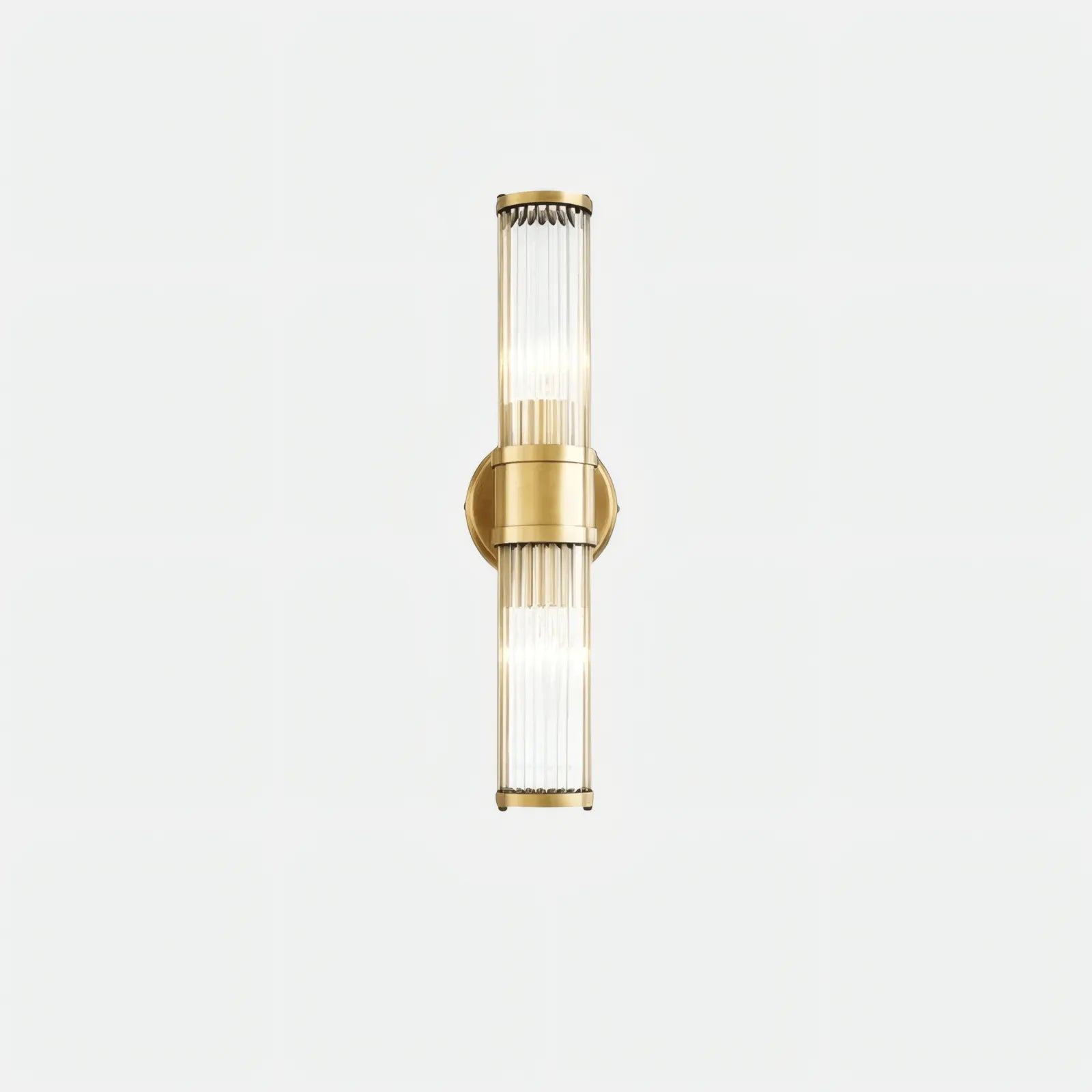 Industriell Wandlampe Metall/Glas Gold Schlafzimmer