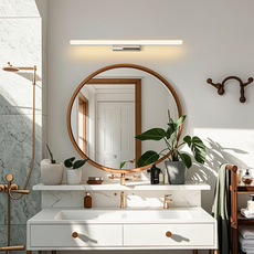 Modern Wandleuchte Spiegelleuchte LED Linear Schwarz Metall Badezimmer