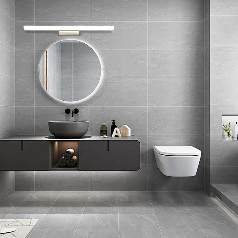 Modern Wandleuchte Spiegelleuchte LED Linear Schwarz Metall Badezimmer