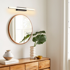 Modern Wandleuchte Spiegelleuchte LED Linear Schwarz Metall Badezimmer