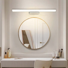 Modern Wandleuchte Spiegelleuchte LED Linear Schwarz Metall Badezimmer