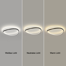 Vergleich der Farbtemperaturen der LED-Deckenleuchte – warmweiß versus kaltweiß Licht im Einsatz