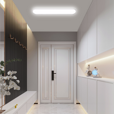 Minimalistisch Deckenleuchte LED Metall Elliptisch Schwarz Schlafzimmer