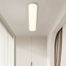 Minimalistisch Deckenleuchte LED Metall Elliptisch Schwarz Schlafzimmer