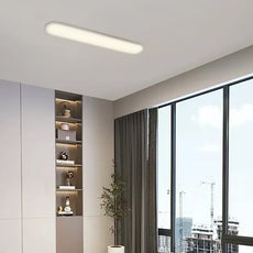 Minimalistisch Deckenleuchte LED Metall Elliptisch Schwarz Schlafzimmer