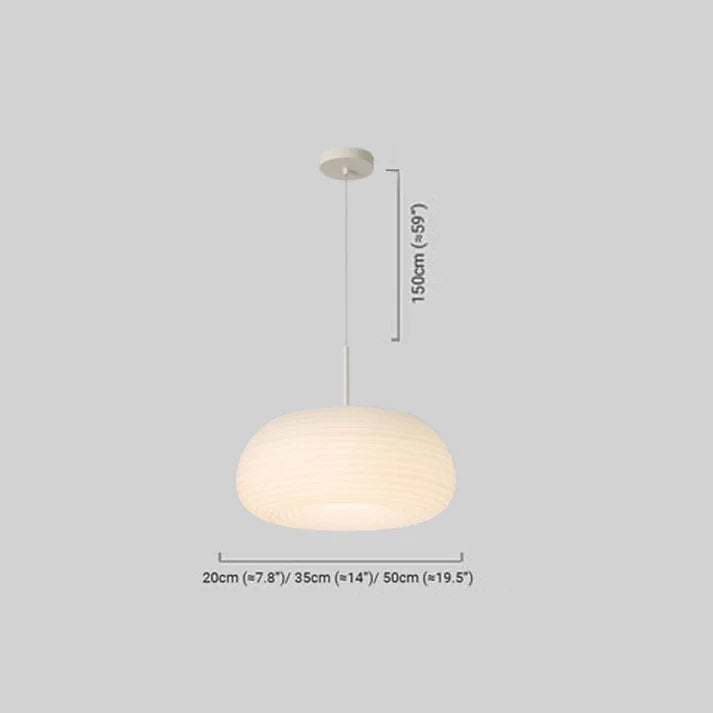 Weiße Pendelleuchte für Esszimmer