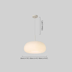 Weiße Pendelleuchte für Esszimmer