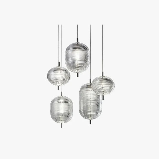 Modern Pendelleuchte LED Metall/Glas Schwarz Esszimmer