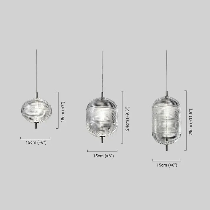 Glas Pendelleuchte für den Esstisch