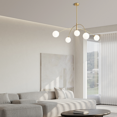 Modern Kronleuchter LED Dendritisch Schwarz Metall Wohnzimmer