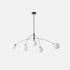 Modern Kronleuchter LED Dendritisch Schwarz Metall Wohnzimmer