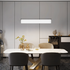 Moderne Pendelleuchte Weiß Metall Acryl Zylindrische Wohnzimmer