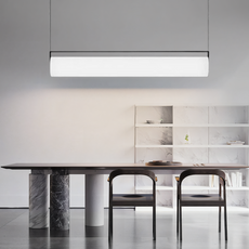 Moderne Pendelleuchte Weiß Metall Acryl Zylindrische Wohnzimmer