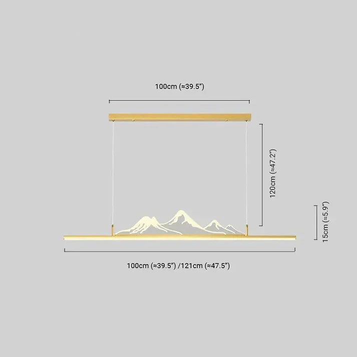 Modern Pendelleuchte Metall Schwarz/Gold Wohnzimmer