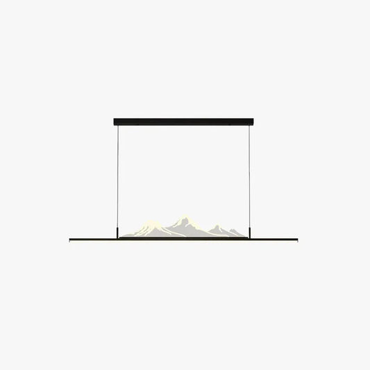 Modern Pendelleuchte Metall Schwarz/Gold Wohnzimmer