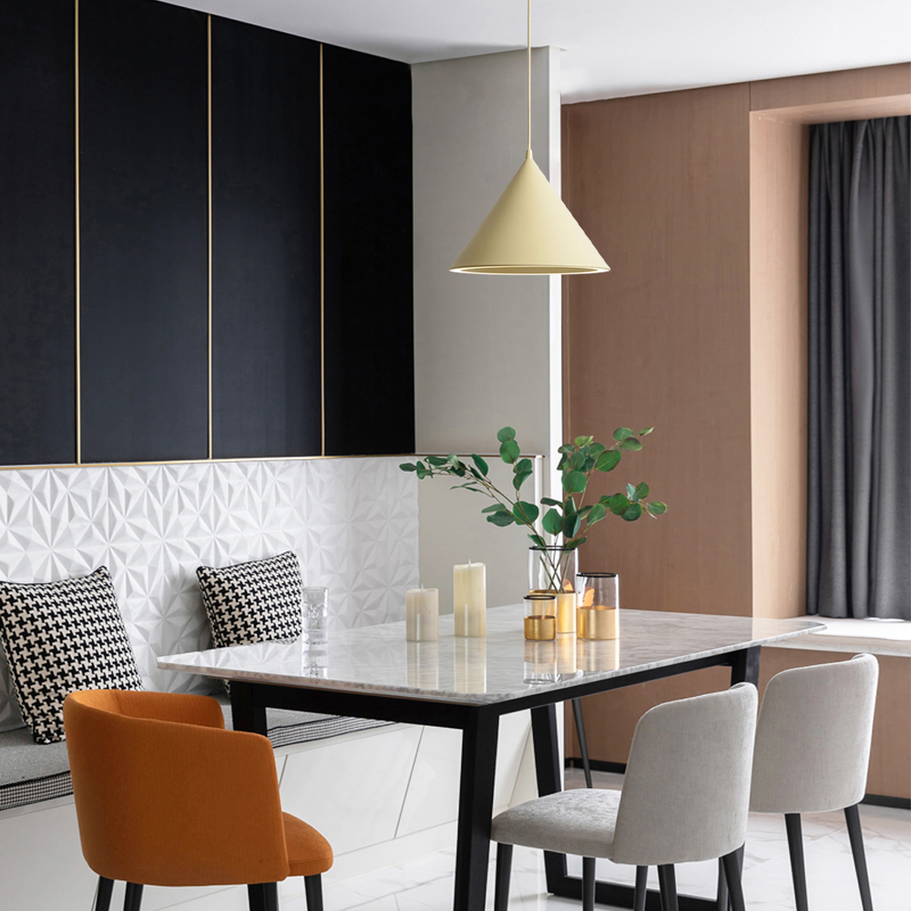 Morandi Pendelleuchte LED Schwarz Acryl Schlaf/Ess/Wohnzimmer