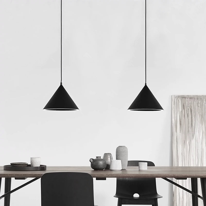 Morandi Pendelleuchte LED Schwarz Acryl Schlaf/Ess/Wohnzimmer