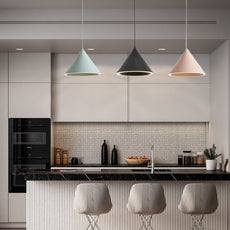 Morandi Pendelleuchte LED Schwarz Acryl Schlaf/Ess/Wohnzimmer