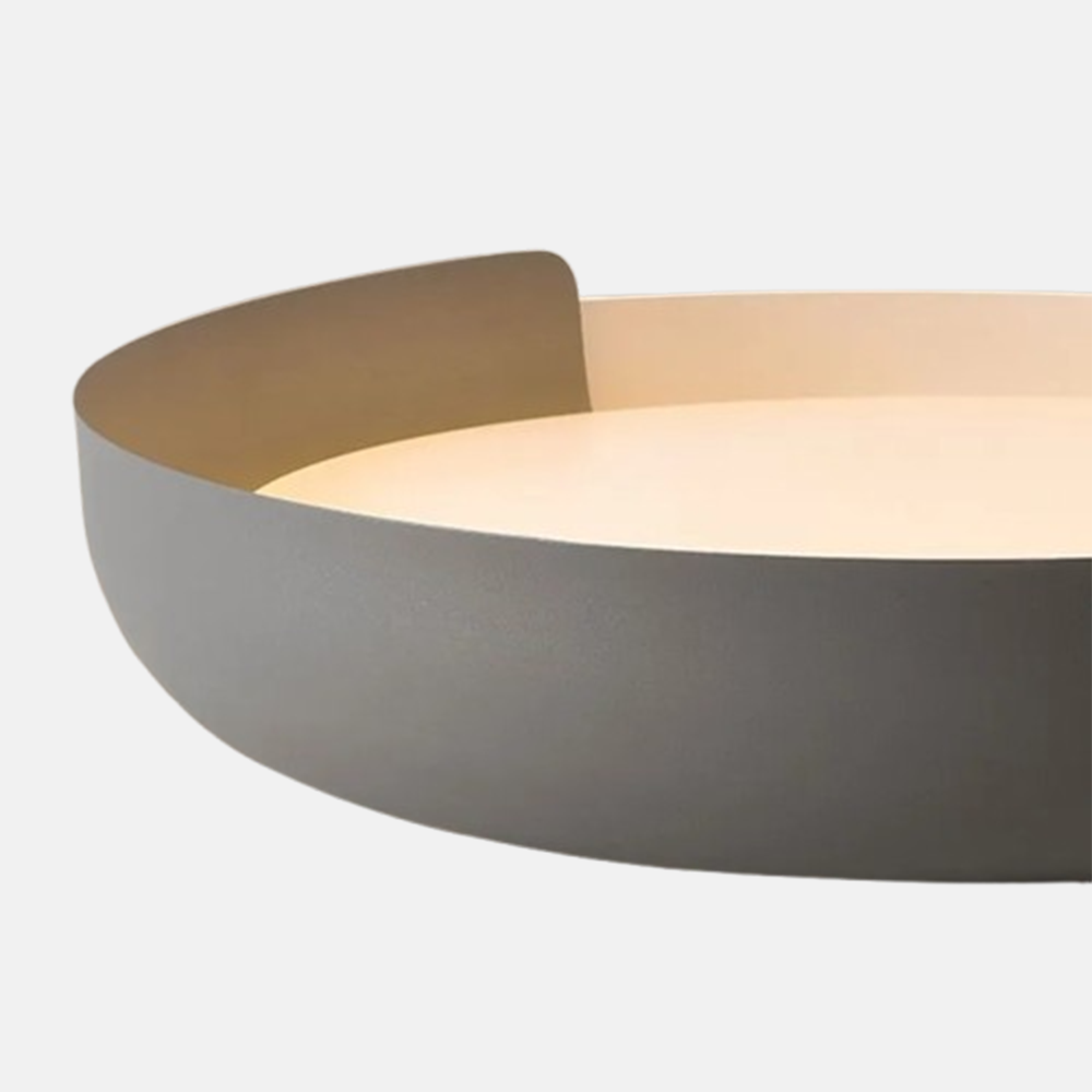 Modern Deckenleuchte LED Metall Acryl Rund Schwarz Weiß Schlafzimmer