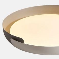 Modern Deckenleuchte LED Metall Acryl Rund Schwarz Weiß Schlafzimmer