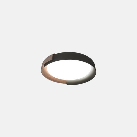 Modern Deckenleuchte LED Metall Acryl Rund Schwarz Weiß Schlafzimmer