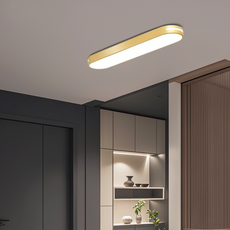 Modern Deckenleuchte LED Oval Weiß/Schwarz Metall/Acryl Ess/Wohnzimmer