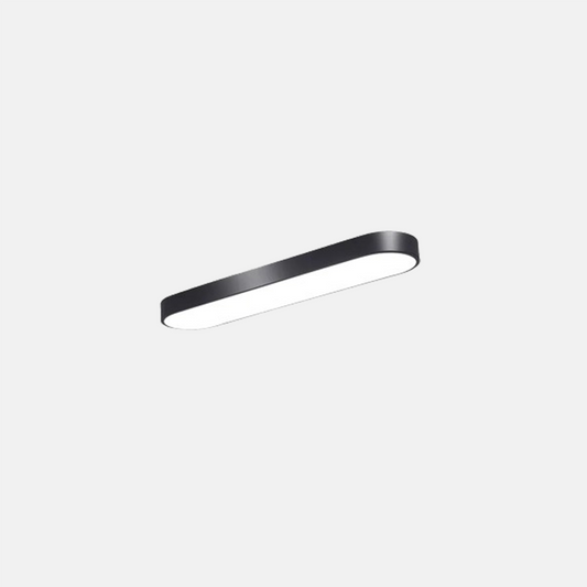 Modern Deckenleuchte LED Oval Weiß/Schwarz Metall/Acryl Ess/Wohnzimmer