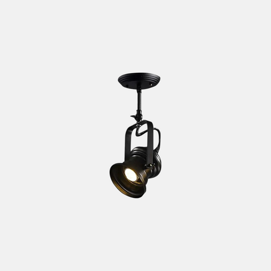 Industrielle Deckenleuchte LED Metall Zylindrisch Schwarz Arbeitszimmer