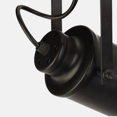 Industrielle Deckenleuchte LED Metall Zylindrisch Schwarz Arbeitszimmer