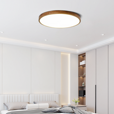 Minimalistisch Deckenleuchte LED Geometric Holz Schlafzimmer