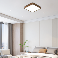 Minimalistisch Deckenleuchte LED Geometric Holz Schlafzimmer