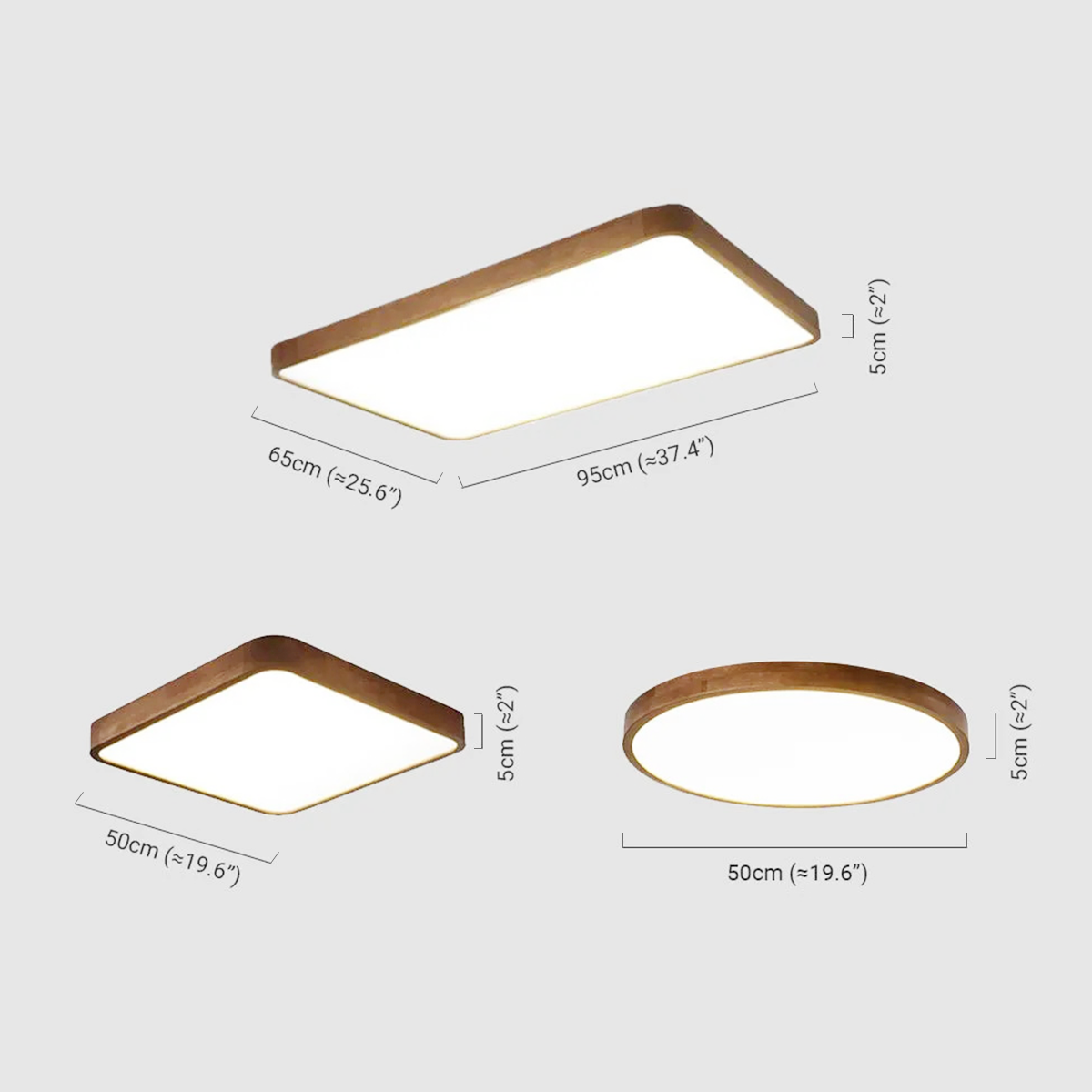 Minimalistisch Deckenleuchte LED Geometric Holz Schlafzimmer