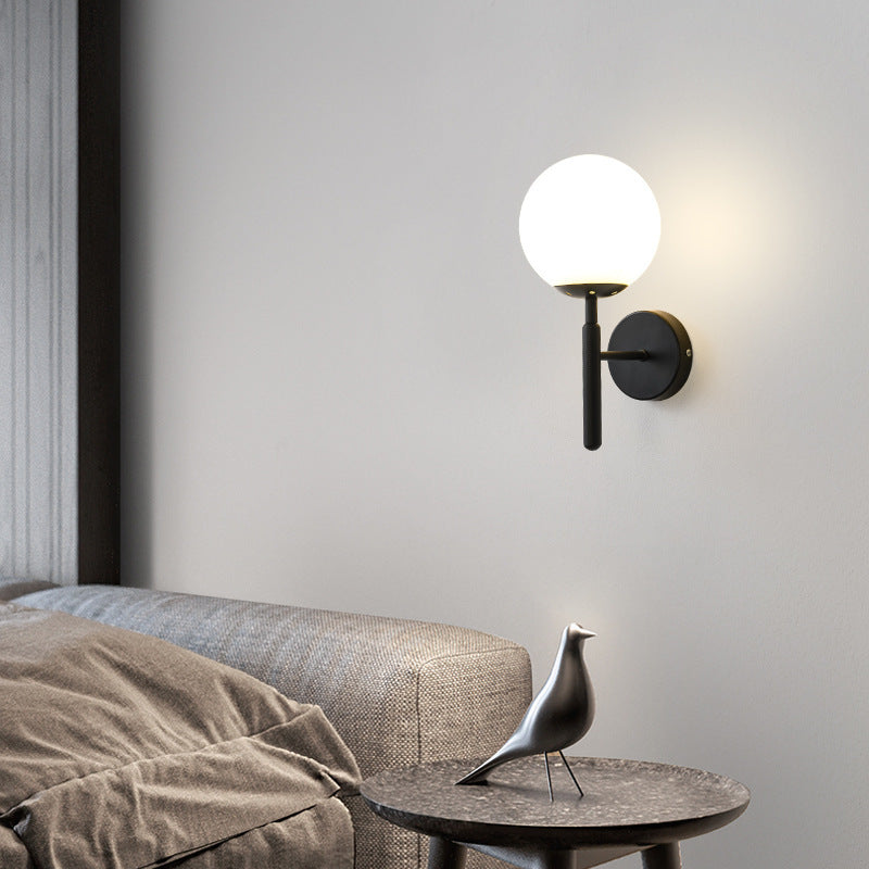 Modern Wandlampe Metall Schwarz/Gold Flur