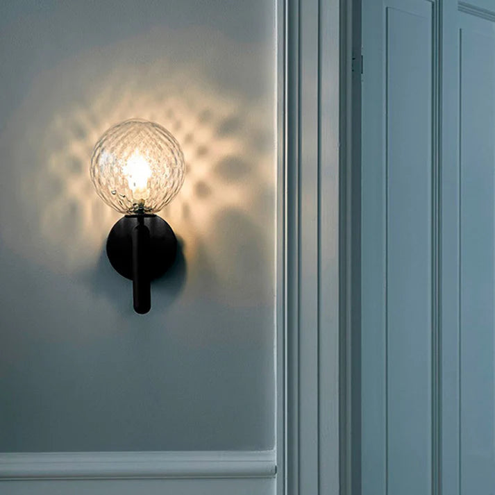 Modern Wandlampe Metall Schwarz/Gold Flur