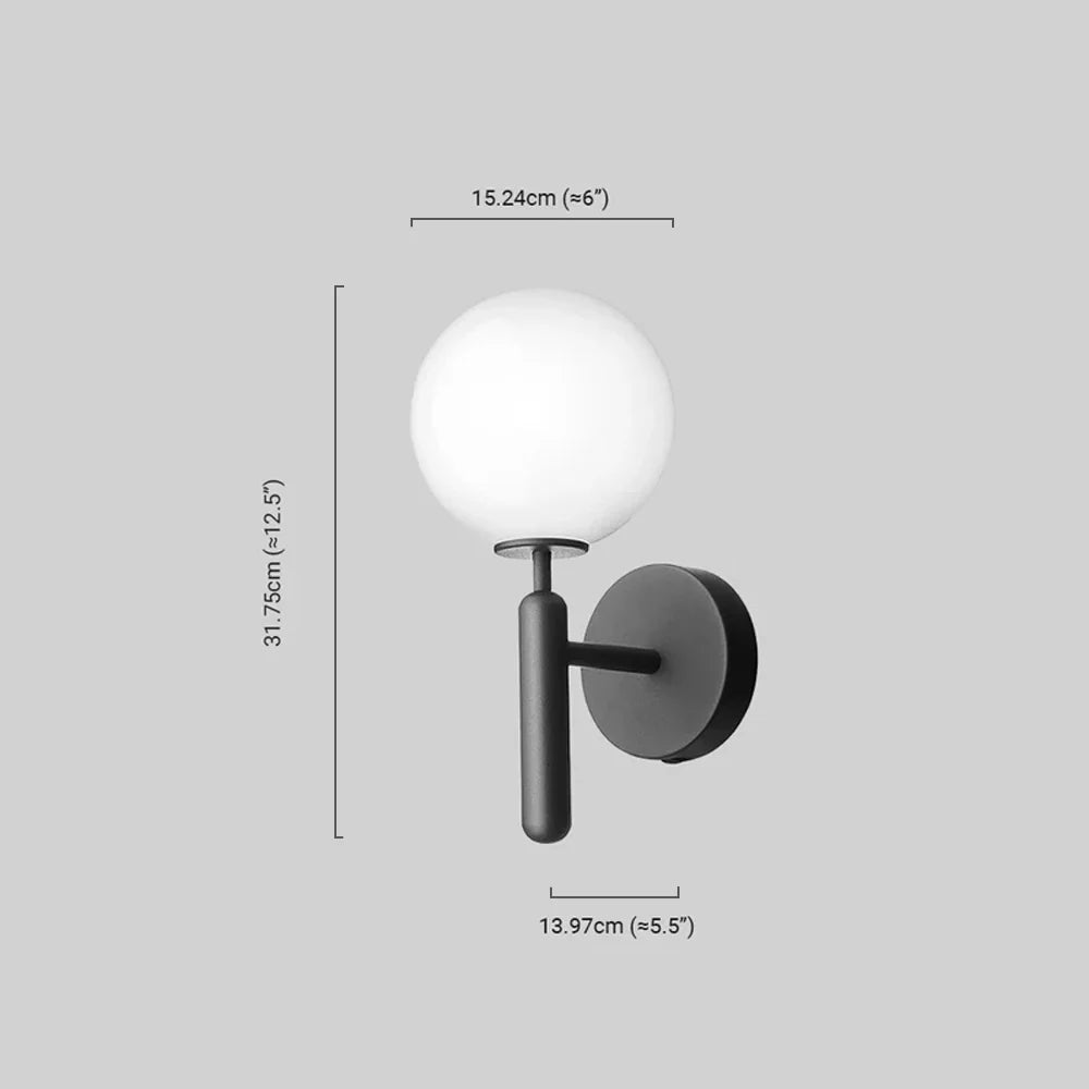 Modern Wandlampe Metall Schwarz/Gold Flur