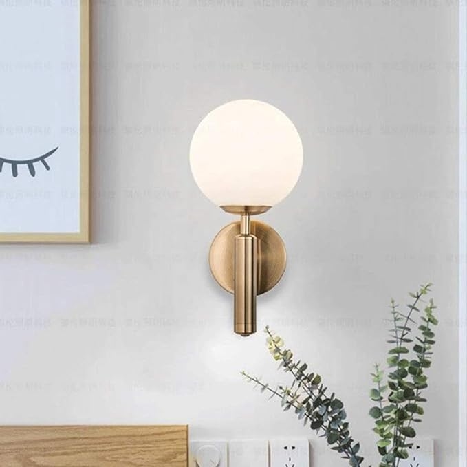 Modern Wandlampe Metall Schwarz/Gold Flur