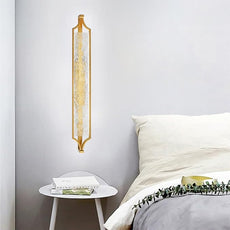 Modern Wandlampe Acryl Gold Schlafzimmer