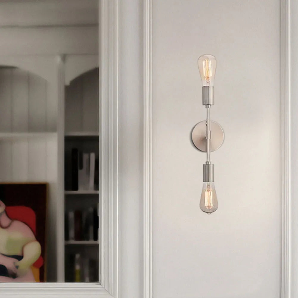 Modern Wandlampe Metall Silber Esszimmer