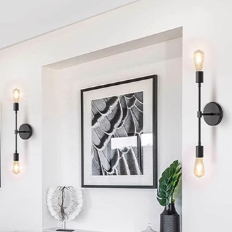 Modern Wandlampe Metall Silber Esszimmer