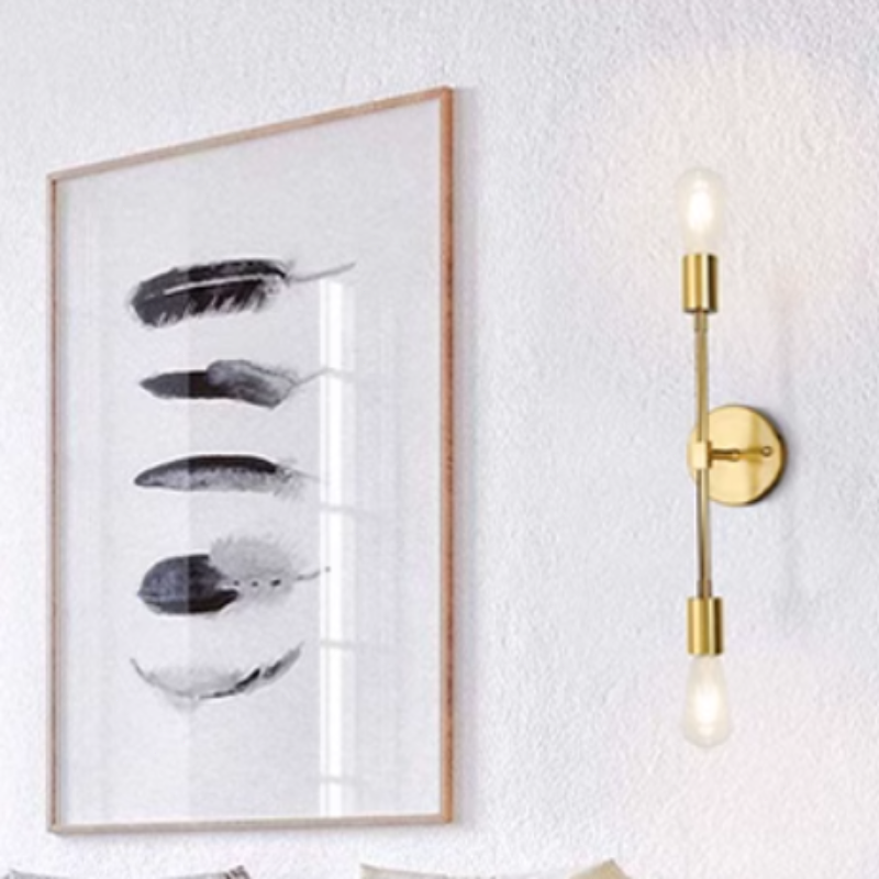Modern Wandlampe Metall Silber Esszimmer