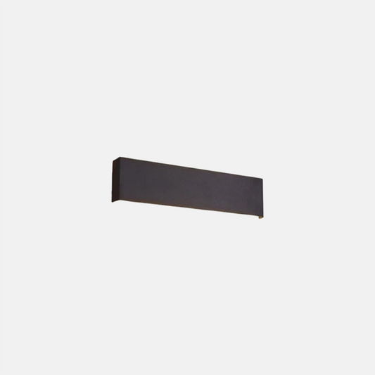 Minimalistisch WandLampe LED Rechteckig Schwarz Metall 