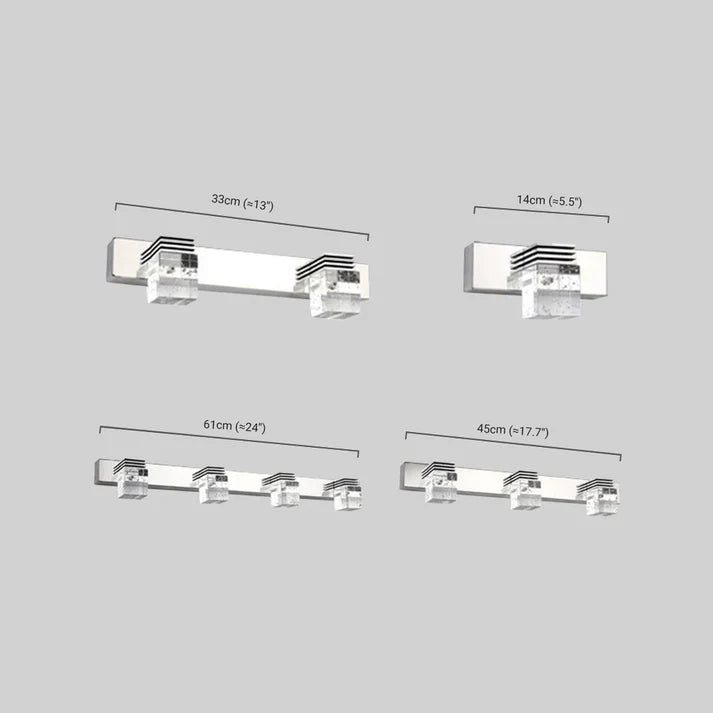 Modern Wandlampe Metall Silber Wohnzimmer