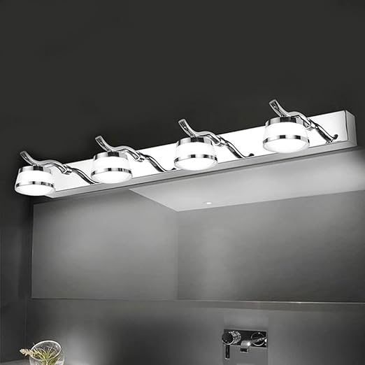 Modern Wandlampe LED Metall Silber Badezimmer