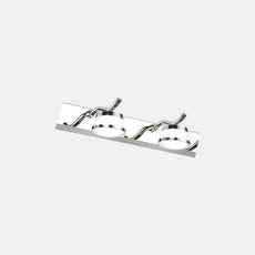 Modern Wandlampe LED Metall Silber Badezimmer