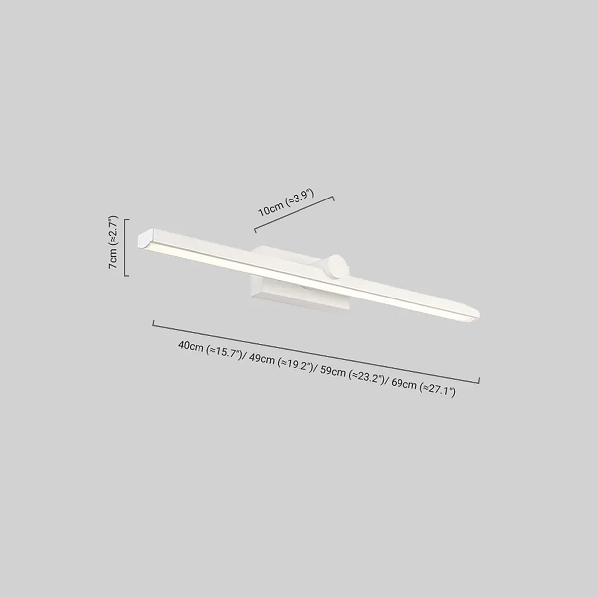 Modern Wandlampe LED Metall Linear Weiß Badezimmer