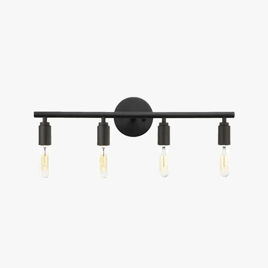 Industriell Wandlampe Metall Schwarz Badezimmer