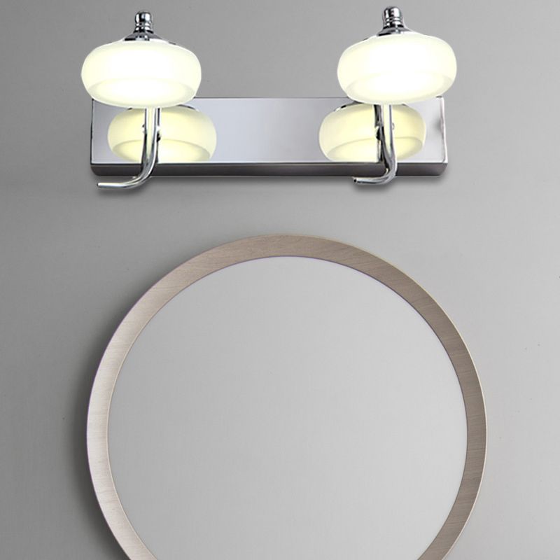 Minimalistisch Wandlampe Metall Silber Badezimmer