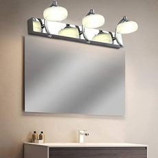 Minimalistisch Wandlampe Metall Silber Badezimmer