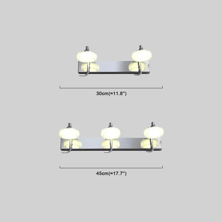 Minimalistisch Wandlampe Metall Silber Badezimmer