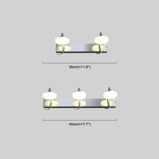 Minimalistisch Wandlampe Metall Silber Badezimmer